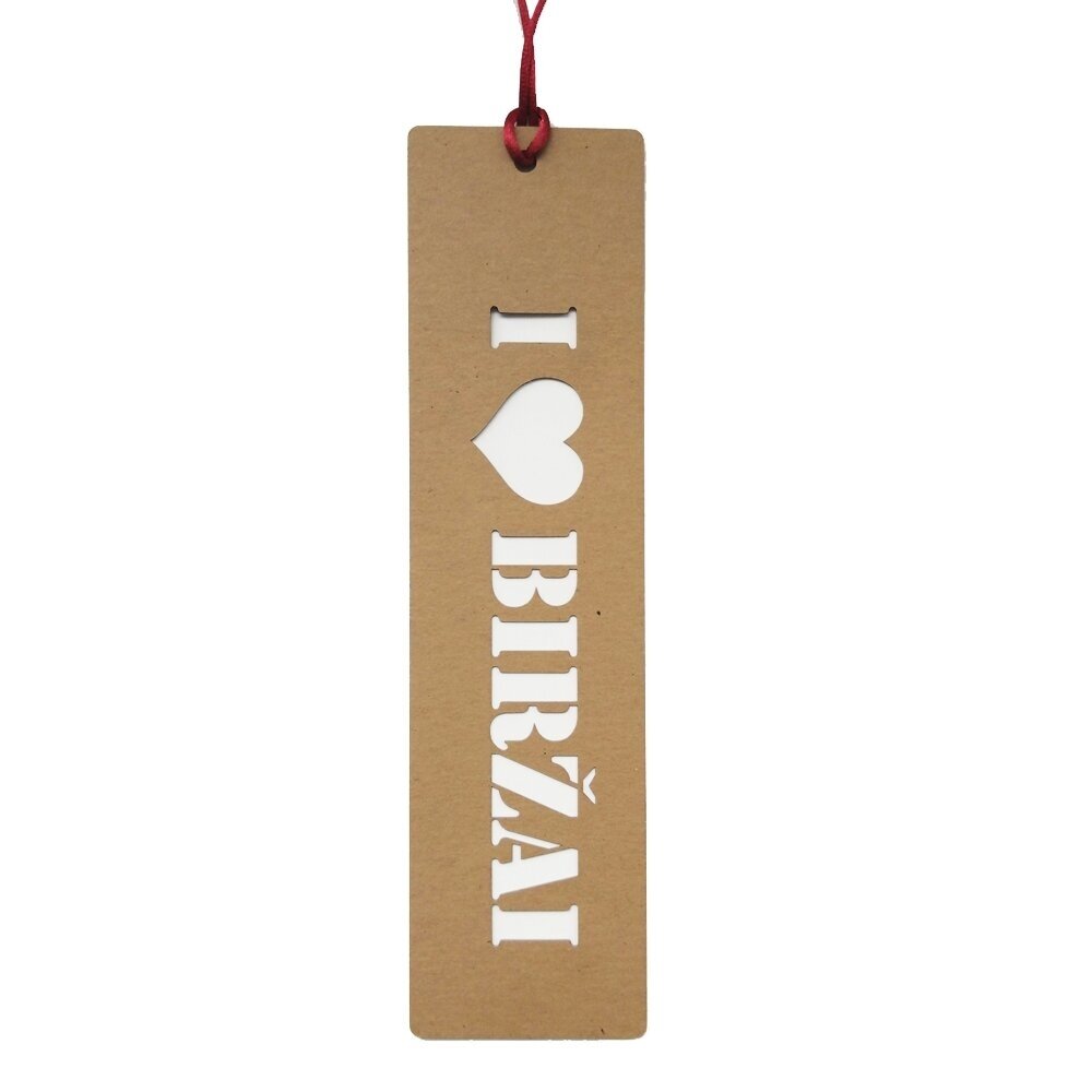 Knygų skirtukas I love Biržai